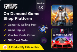 Gamers Arena: Create Online Store for Game top ups