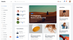 Anesta - Intranet, Community Theme