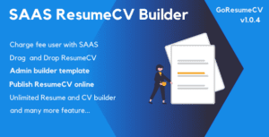 GoResumeCV 1.0.4 - SAAS Resume Builder Online